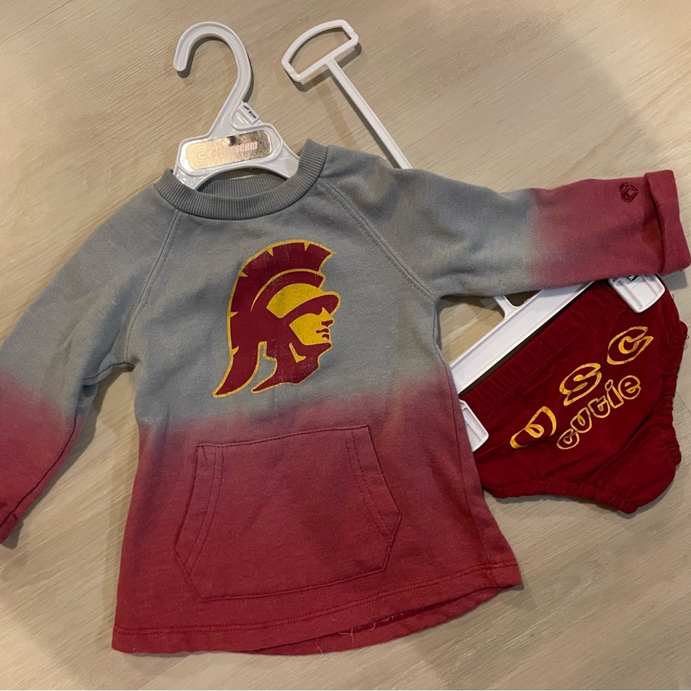 USC Trojans Ombre Dress & Bloomers Set (3-6M)